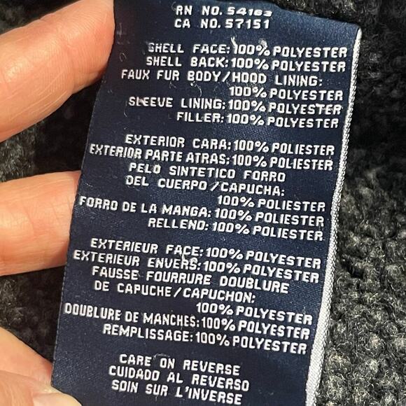 Tommy Hilfiger Men's Gray Winter Faux Fur Water Resistant Jacket Size XL - Picture 6 of 11